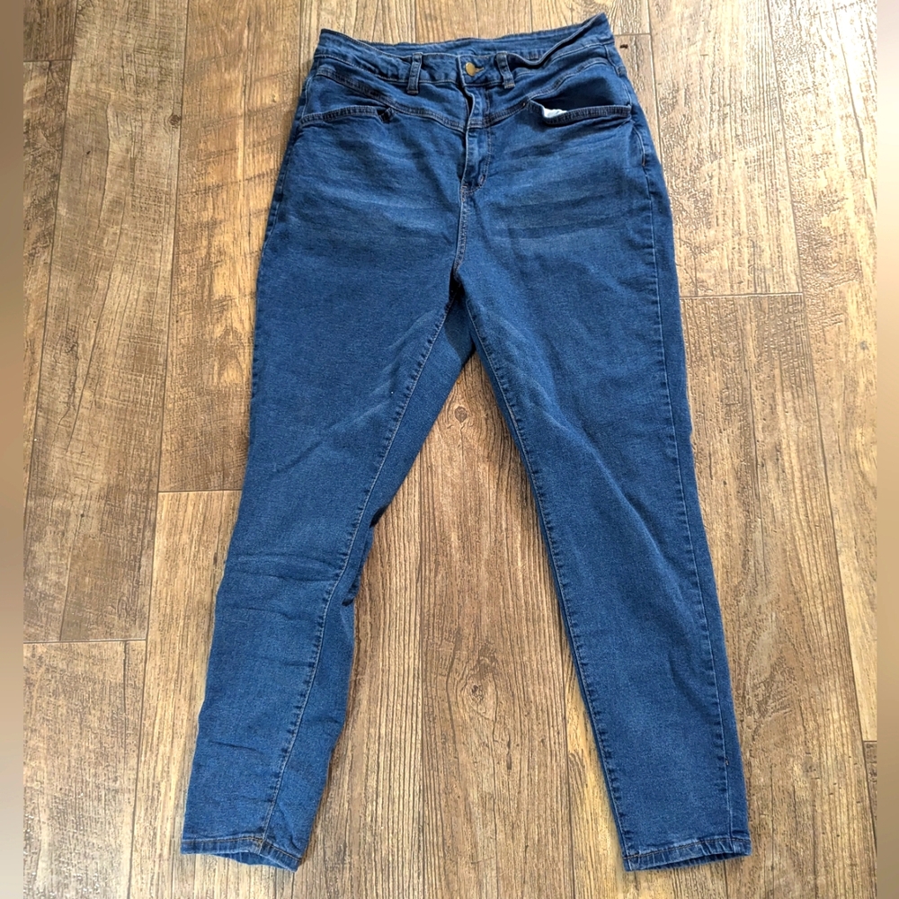 SHEIN OX Blue Denim Pants